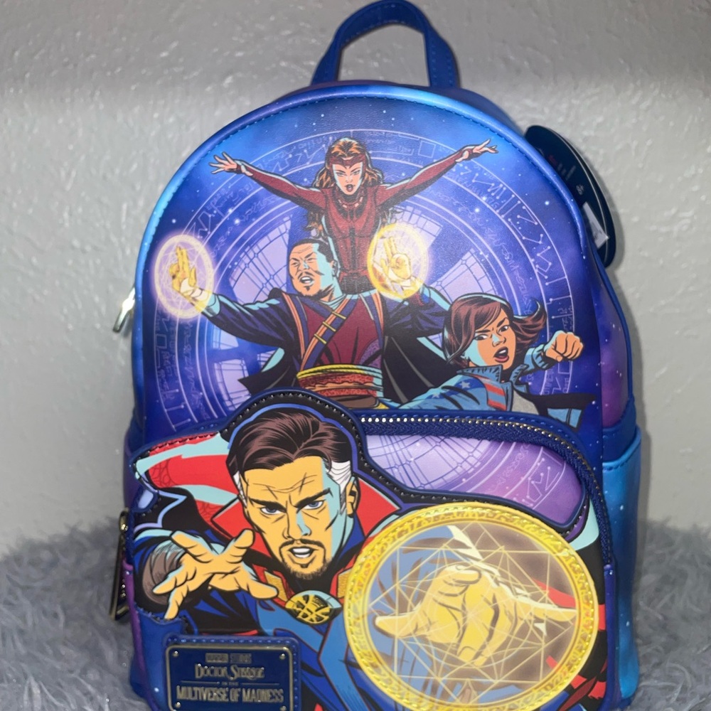 Universal Studio Loungefly Marvel Dr. Strange Multiverse Madness Mini Backpack